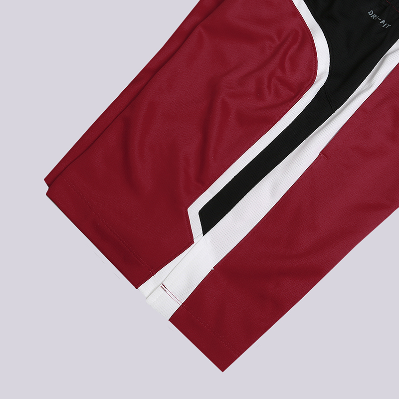 мужские бордовые шорты Jordan Flight Basketball Shorts 887428-687 - цена, описание, фото 3